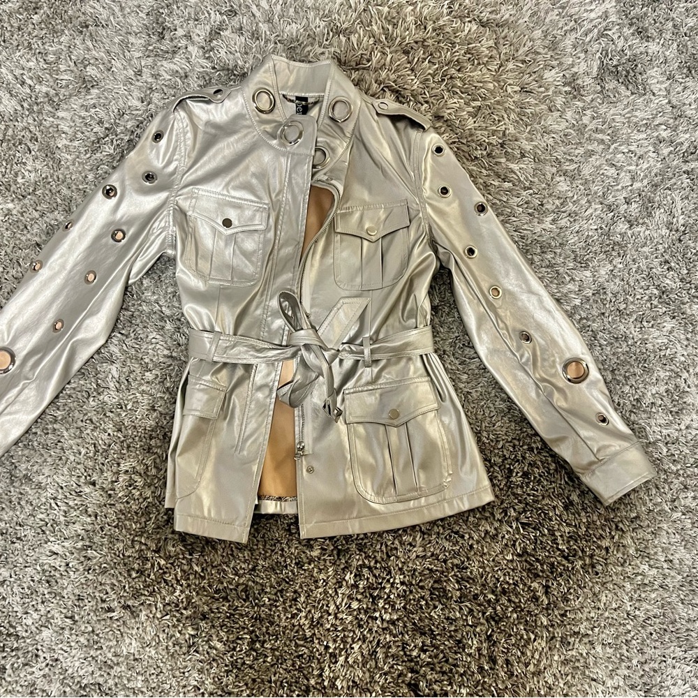 Faux leather jacket